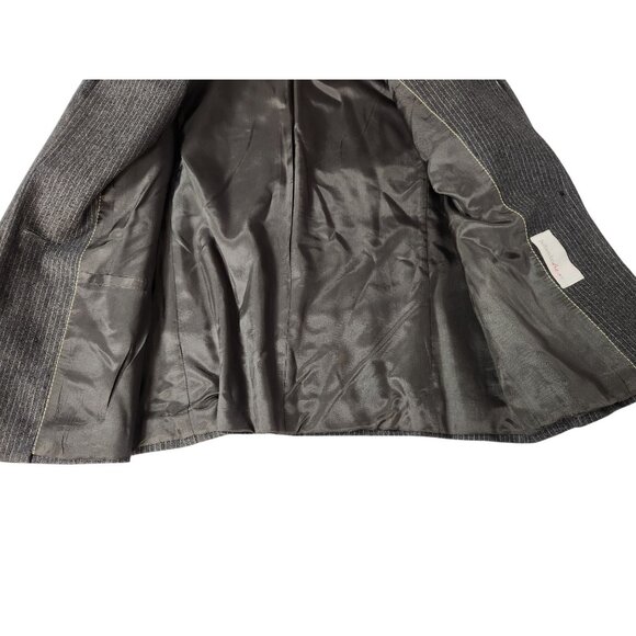 Vintage HaberdasHer Women's Gray Pinstripe Power 2 Piece Wool Suit US7/9 - Picture 14 of 14